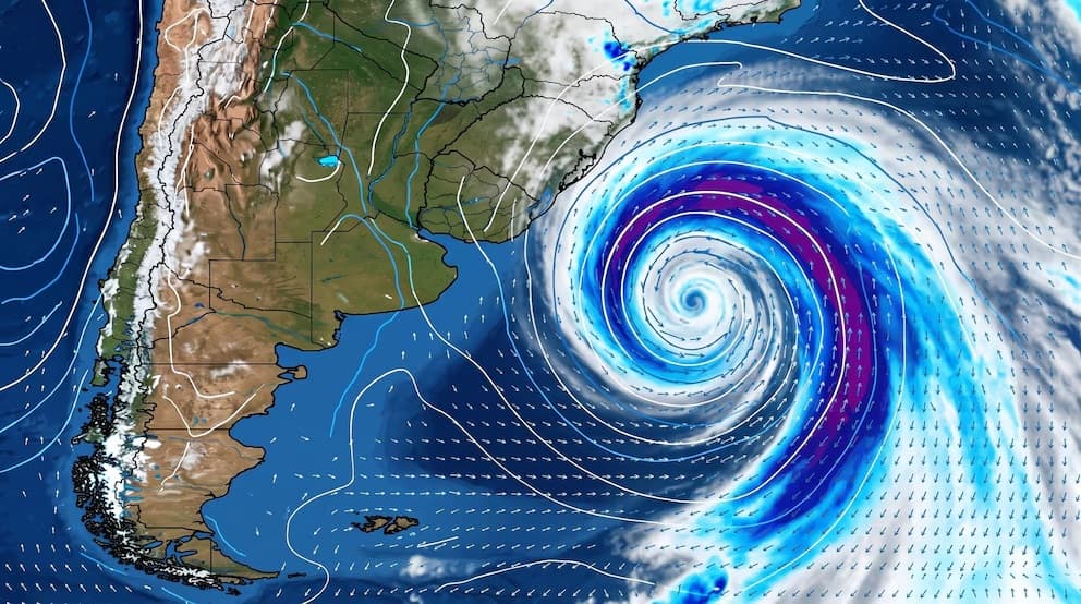 Ciclogénesis en Argentina: alerta por temporal en fin de septiembre