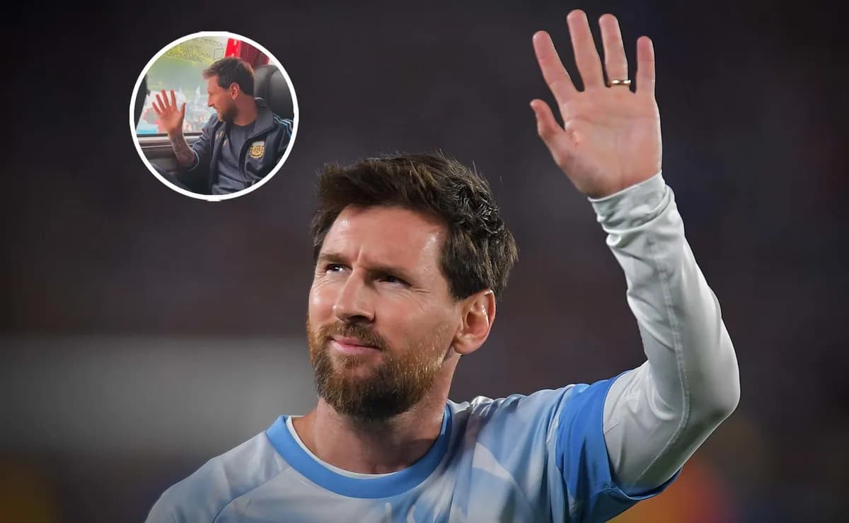 Messi lloró en el viaje al Monumental en su último partido con Argentina