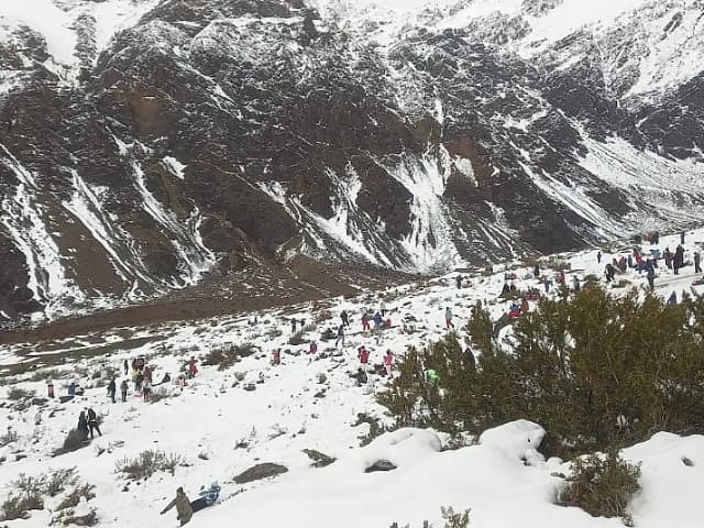 Alerta amarilla por nieve y lluvia en cordillera mendocina