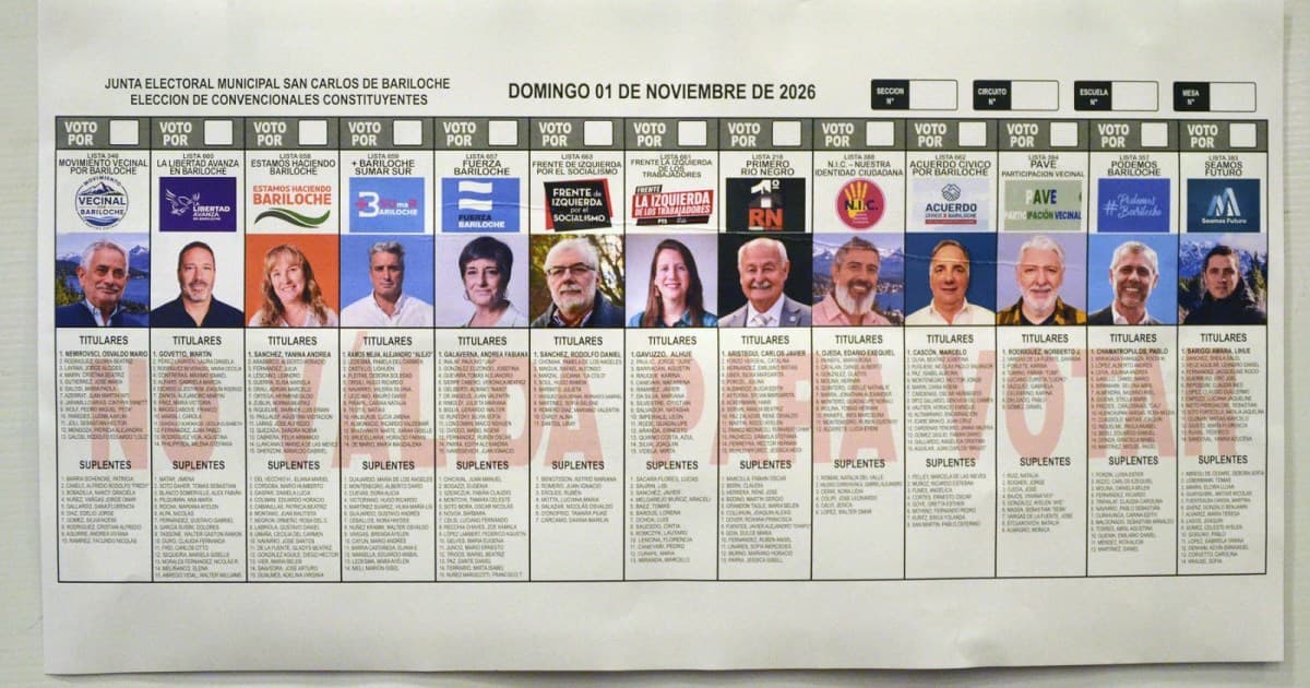 Bariloche elige convencionales para reformar su Carta Orgánica